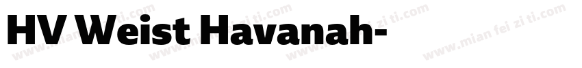 HV Weist Havanah字体转换
